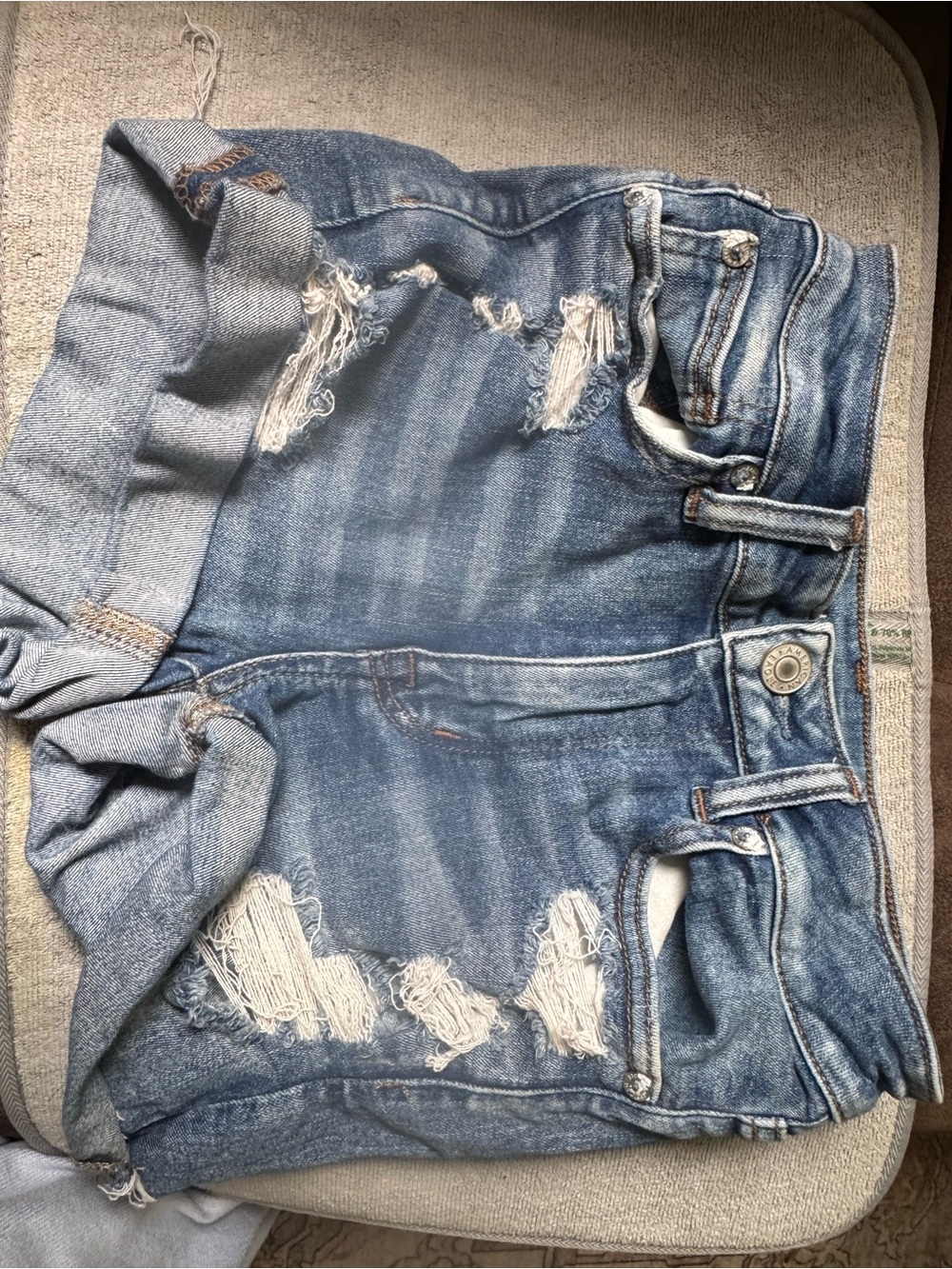 American Eagle Outfitters Blue Denim Jeans with Contrast Stitching